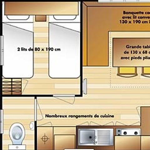 Stacaravan 4 personen - WONING