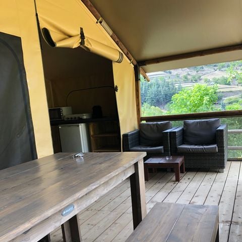 Tente en toile et en bois 5 personnes - SAFARI
