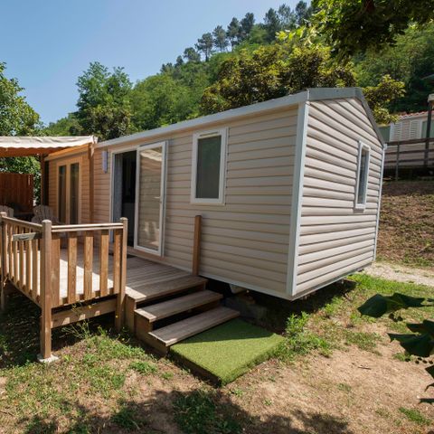 Mobilheim 5 personen - Standard - 2 Schlafräume - Halboffene Terrasse