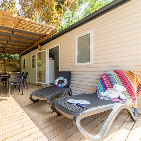 Mobile home 5 persons - Premium - 2bed - covered terrace - CLIM + TV