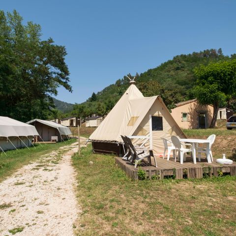 Safarizelt 4 personen - Tipi Standard 18m² - 2Zi - Ohne Sanitäranlagen