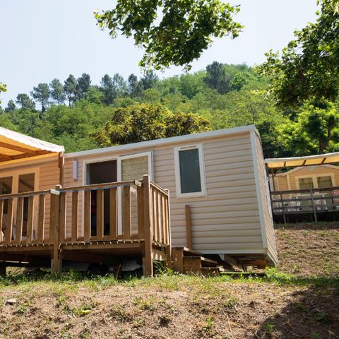 Mobilheim 4 personen - Komfort - 2 Schlafräume - Überdachte Terrasse - TV - Klimaanlage