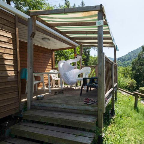 Stacaravan 4 personen - Comfort - 2bed - Overdekt terras - TV - Airconditioning