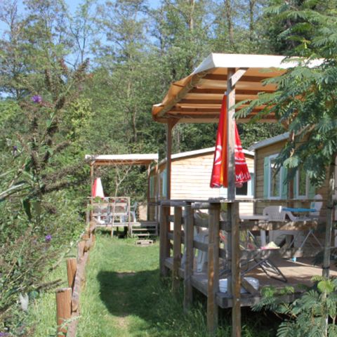 Stacaravan 6 personen - Standaard 32m² - 3 kamers - Overdekt terras