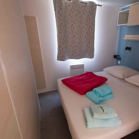 Mobilheim 6 personen - Standard 32m² - 3 Schlafräume - überdachte Terrasse - TV - Klimaanlage
