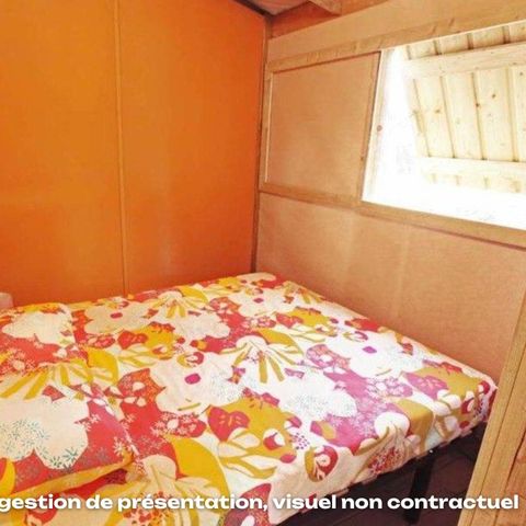 Mobilheim 4 personen - CosyFlower Premium 38m² - 2 Schlafzimmer + überdachte Terrasse + TV + Bettwäsche + Handtücher
