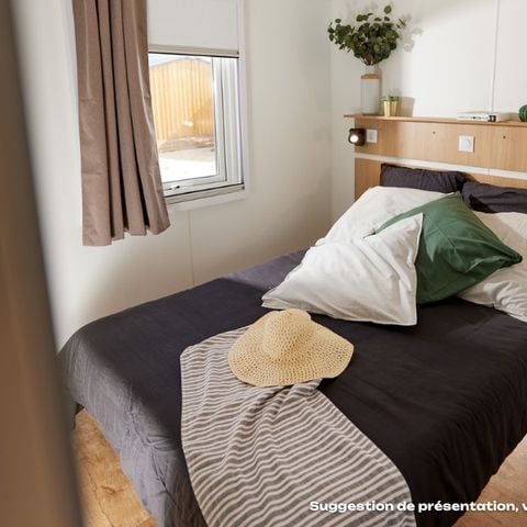 MOBILHOME 4 personnes - Homeflower Premium 29m² - 2 chambres + terrasse + TV + Clim + Draps + Serviettes