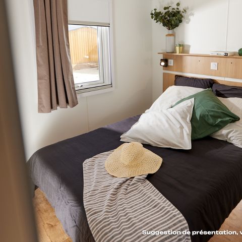 Mobilheim 6 personen - Homeflower Premium 35m² - 3 Schlafzimmer + Terrasse + TV + Bettwäsche + Handtücher + Klimaanlage