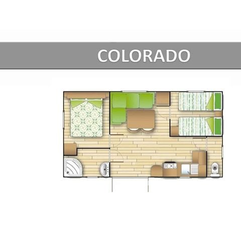MOBILHOME 4 personnes - COLORADO LOISIR - CLIM - TV