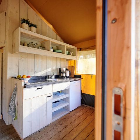 Tente en toile et en bois 4 personnes - Tente safari Fréjus, 2 chambres