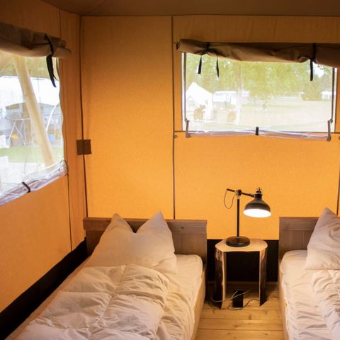 Tente en toile et en bois 4 personnes - Tente safari Fréjus, 2 chambres