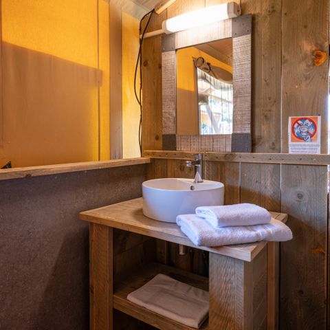 Tente en toile et en bois 6 personnes - Tente safari Grimaud