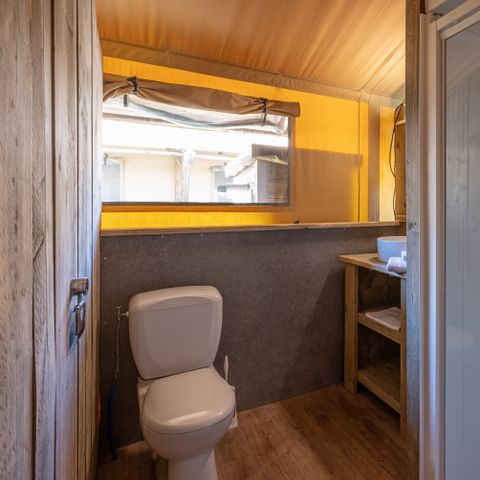 Tente en toile et en bois 6 personnes - Tente safari Grimaud