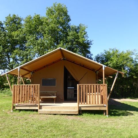Tente en toile et en bois 6 personnes - Tente safari Grimaud