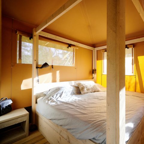 Tente en toile et en bois 4 personnes - Tente safari Fréjus, 2 chambres
