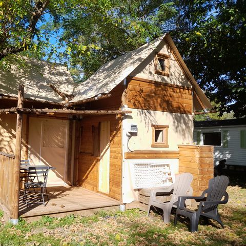 TENTE TOILE ET BOIS 4 personnes - Caba'tente 2 chambres