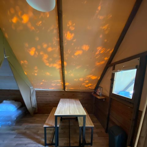 Tente en toile et en bois 4 personnes - Ecolodge