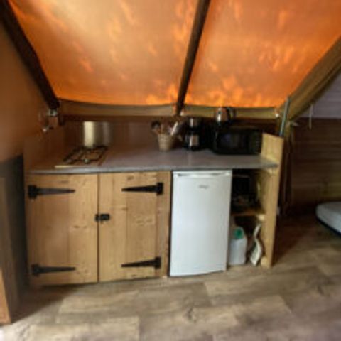 Tente en toile et en bois 4 personnes - Ecolodge