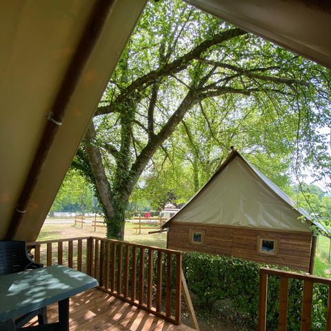 Canvas and wooden tent 4 persons - Ecolodge