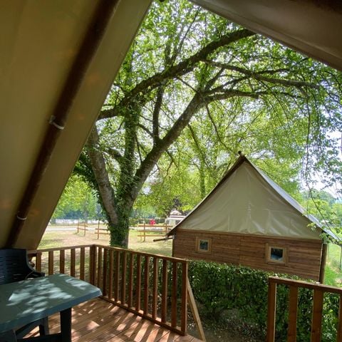 Tente en toile et en bois 4 personnes - Ecolodge
