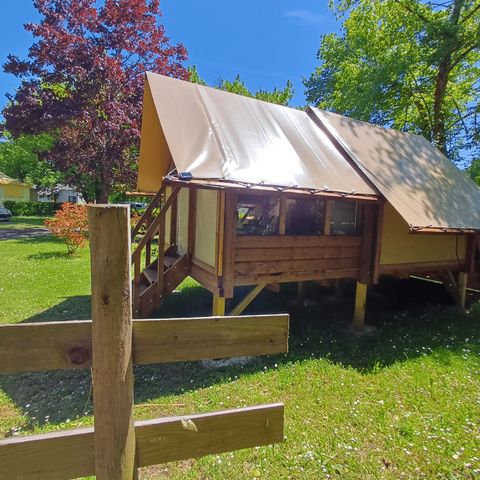Canvas and wooden tent 2 persons - Cyclo Tente