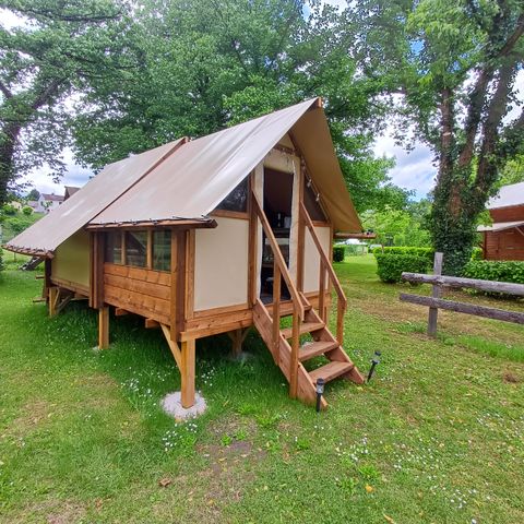 Canvas and wooden tent 2 persons - Cyclo Tente