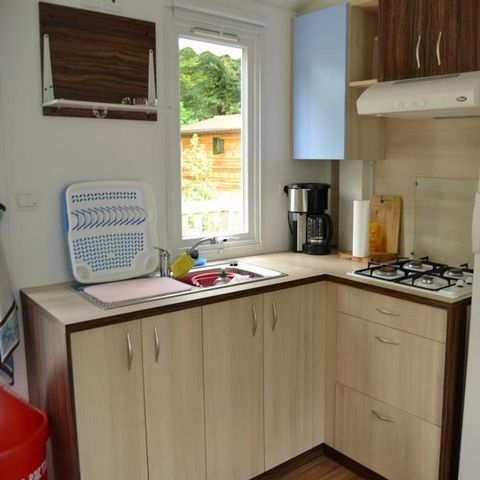 Mobilheim 4 personen - Mobilheim Ibiza CONFORT 26m² (2 Zimmer) + halbüberdachte Terrasse von 18 m² (neu!) 4 Pers.
