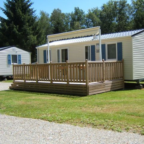 BUNGALOW 6 personnes -  Mobil home Bermudes Confort 30m² (3 chambres) + terrasse semi couverte de 18 m² + TV 6 pers