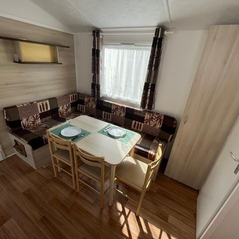 Mobilheim 6 personen - Mobilheim Bermudes Confort 30m² (3 Zimmer) + halb überdachte Terrasse 18 m² + TV 6 Pers.