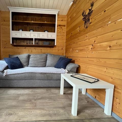 Chalet 6 personen - Chalet Savania PREMIUM46 34 m² (2 Zimmer) + überdachte Terrasse von 13 m² + TV + umkehrbare Klimaanlage 4/6 Pers.