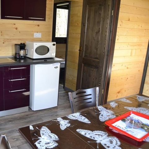 Chalet 5 personen - Chalet CONFORT Monia 27 m² (2 Zimmer) + überdachte Terrasse von 10m² + umkehrbare Klimaanlage 4/5 Pers.