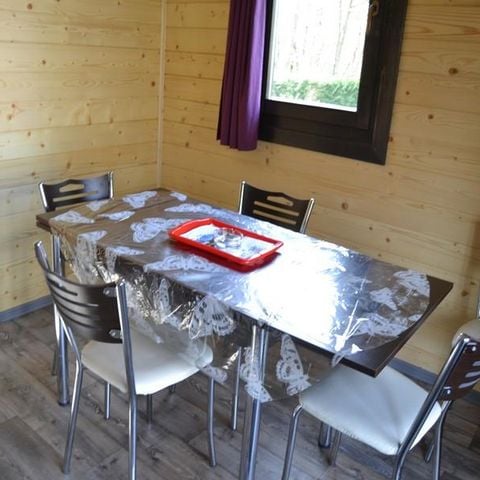 Chalet 5 personen - Chalet CONFORT Monia 27 m² (2 Zimmer) + überdachte Terrasse von 10m² + umkehrbare Klimaanlage 4/5 Pers.