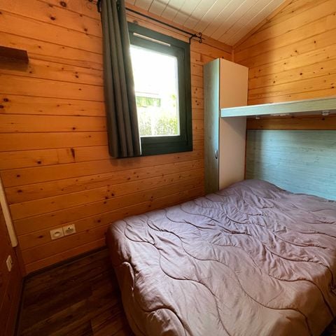 Chalet 4 personen - Chalet Sequoia PREMIUM 34 m² (2 Zimmer) + Doppelterrasse von 13 m² (überdacht) + umkehrbare Klimaanlage 4/6 Pers.