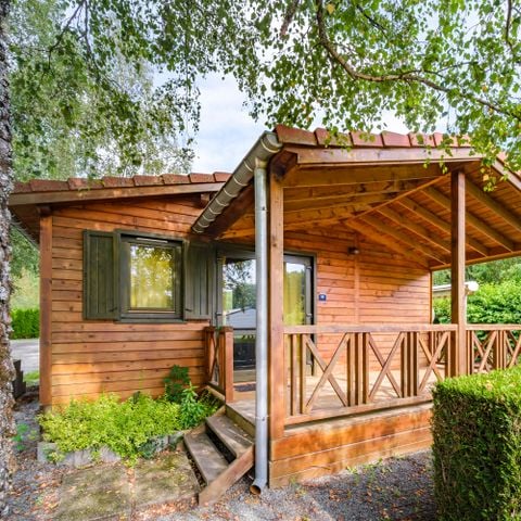 Chalet 4 personen - Chalet Sequoia PREMIUM 34 m² (2 Zimmer) + Doppelterrasse von 13 m² (überdacht) + umkehrbare Klimaanlage 4/6 Pers.