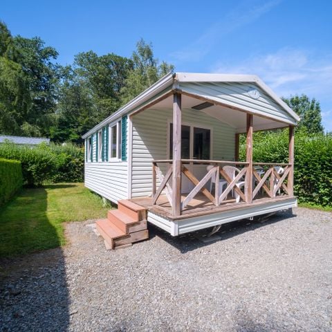 Stacaravan 4 personen - Stacaravan Watipi ECO 26 m² (2 slaapkamers)+overdekt terras 7 m² 1/4 pers