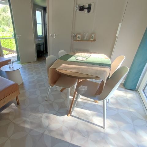 Mobilheim 4 personen - Cottage Ohara Côté Jardin Premium - 30m²-2 Zimmer -Terrasse halb überdacht- Waldblick- LV 4 pers.