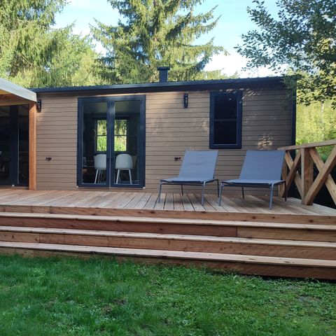 MOBILE HOME 4 people - Cottage Ohara Côté Jardin Premium - 30m²-2 bedrooms - Semi-covered terrace- View of the forest- LV 4 pers