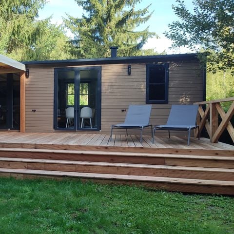 Mobilheim 4 personen - Cottage Ohara Côté Jardin Premium - 30m²-2 Zimmer -Terrasse halb überdacht- Waldblick- LV 4 pers.