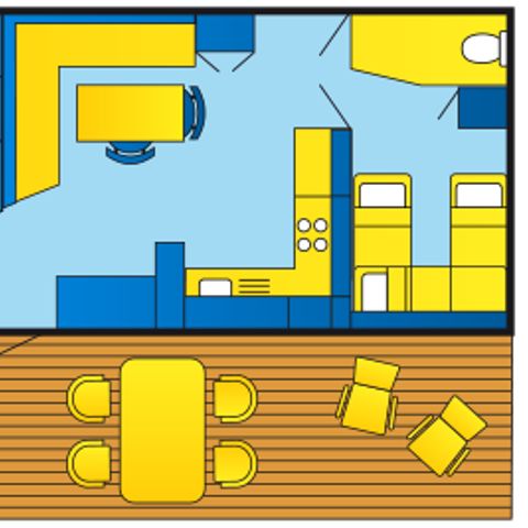 MOBILHOME 5 personnes - Lodge Standard Animaux autorisés