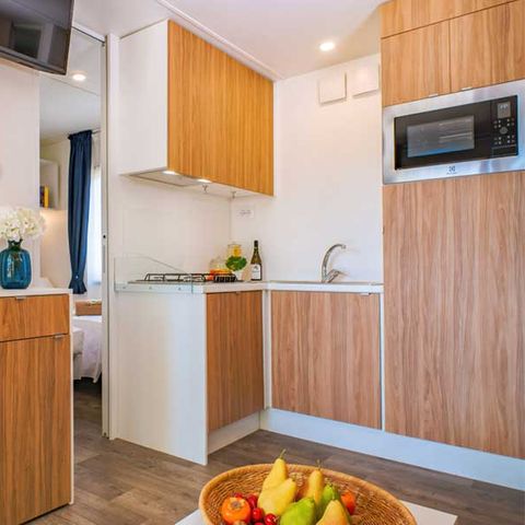 Stacaravan 6 personen - Lodge Deluxe Family Huisdieren toegestaan