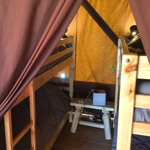 Canvas and wooden tent 4 persons - Lodge