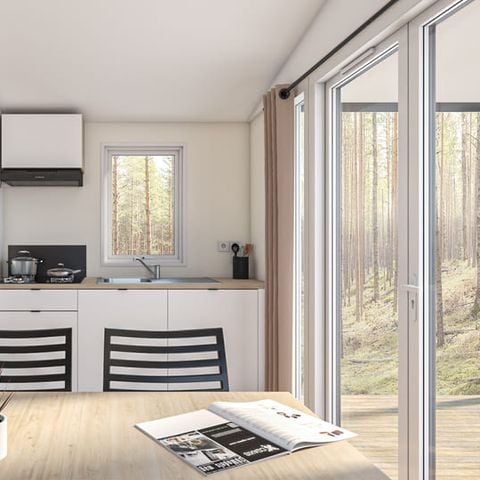 Stacaravan 5 personen - LODGE BOIS GRAND CONFORT, 2 slaapkamers (zondag/zondag)