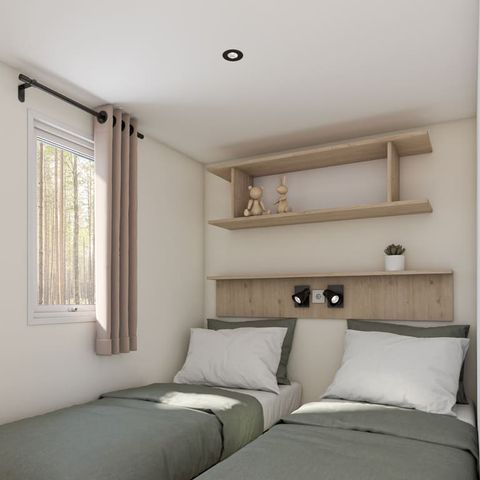 CASA MOBILE 5 persone - LODGE BOIS GRAND CONFORT, 2 camere (domenica/domenica)