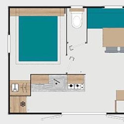 MOBILHOME 6 personas - Confort - 2 habitaciones