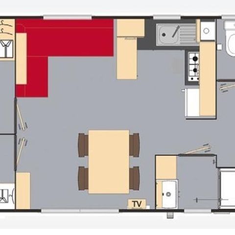MOBILHOME 8 personas - Confort - 4 habitaciones