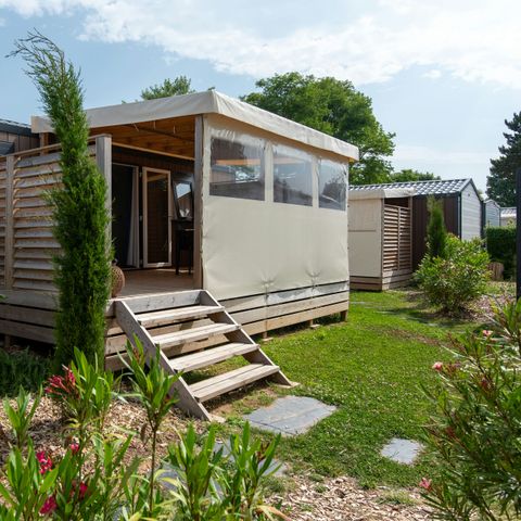 Stacaravan 4 personen - Olbia CONFORT Airconditioning - Voetgangersgebied.