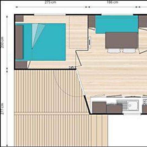 Mobile home 4 persons - COMFORT 2 BEDROOMS