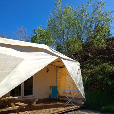 Bungalowzelt 4 Personen - LODGE TOILÉ ohne Wasser