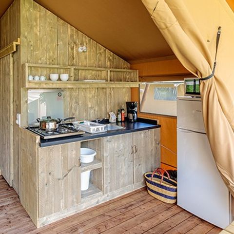 Safarizelt 6 Personen - Safari Lodge Zelt | 3 Schlafz. | 6 Pers. | 1 Bad | Klimaanlage