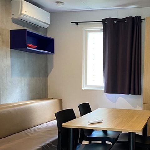Mobilheim 6 Personen - Premium | 3 Zi. | 6 Pers. | Erhöhte Terrasse | Klima.